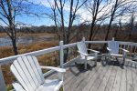 Back deck with adirondack seating - great spot to relax